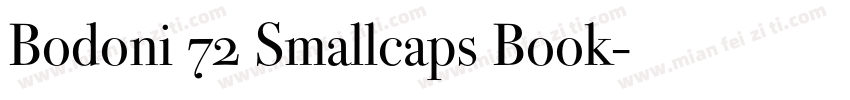 Bodoni 72 Smallcaps Book字体转换